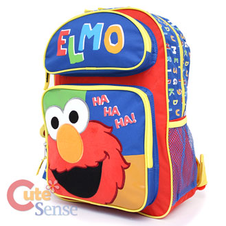 San Sesame Street Elmo Large School Backpack Bag Ha Ha 2.jpg